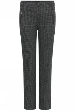 Lina Zip Pocket Black/Grey Check 6843/4208