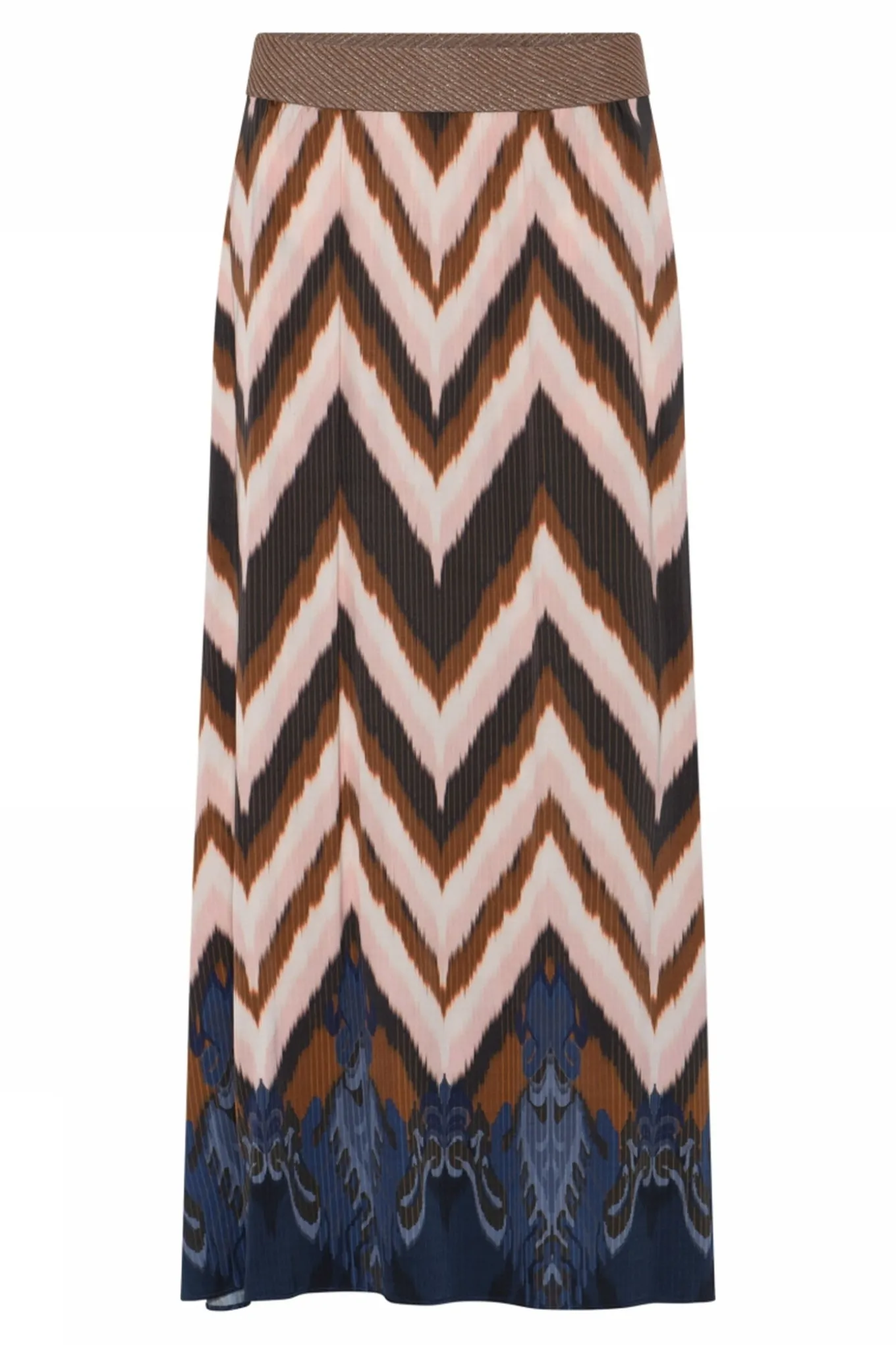 Lisa, long skirt 84797Navy/Rose 58550/7580