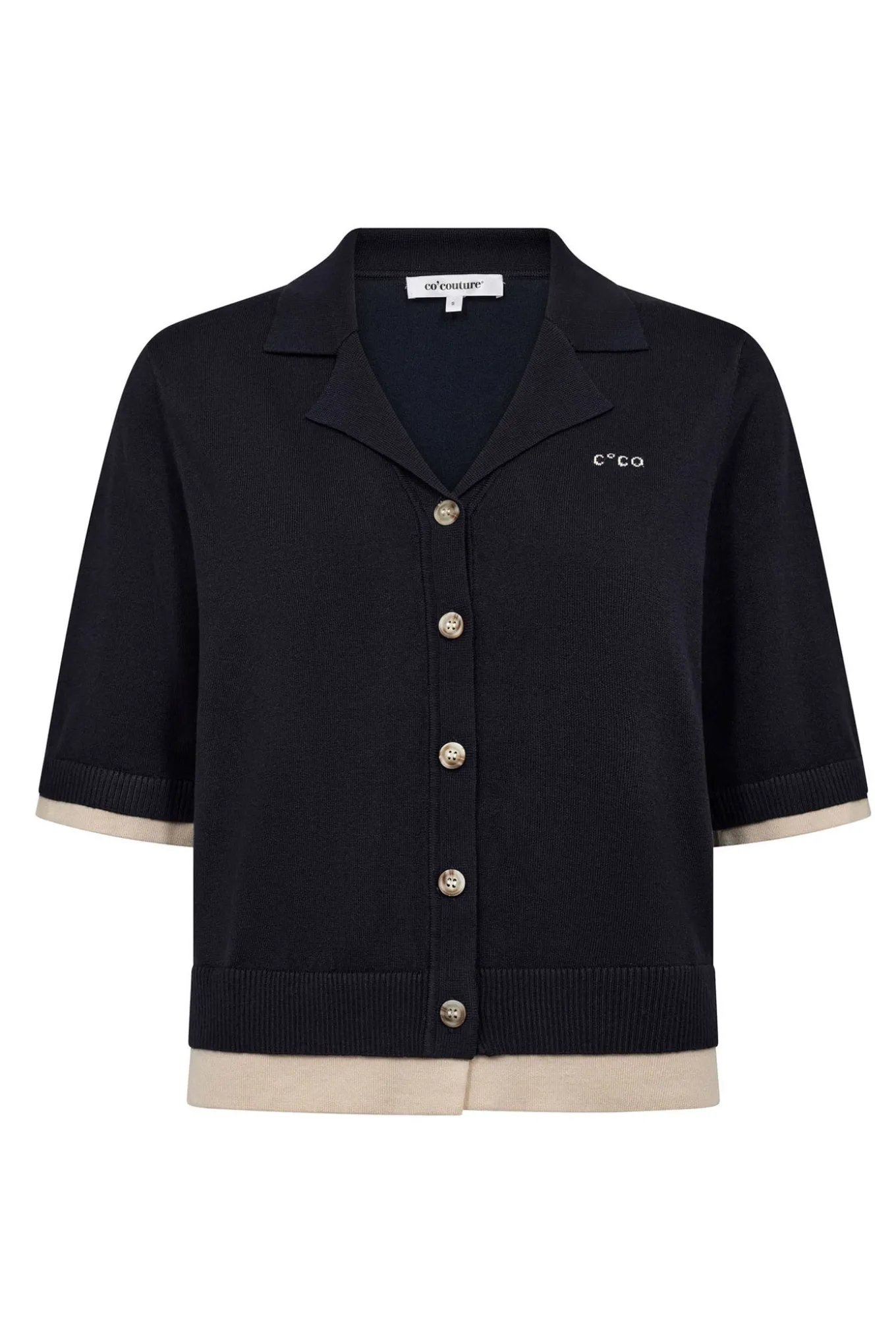 LueCC Crop Cardigan 120Navy 42019