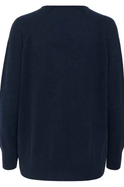 Lukka Vneck Pullover Premium Marine Blue 30104240
