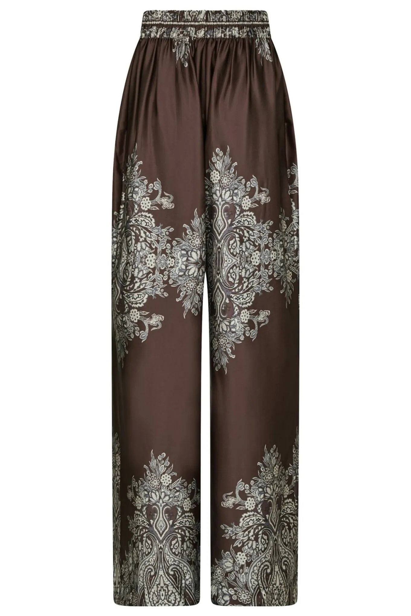 Lunet Paisley Border Dark brown 167274