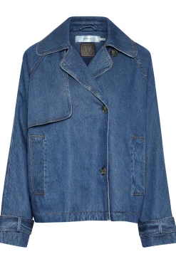 MableIW Minona Short Coat Dark Blue Denim 30110518