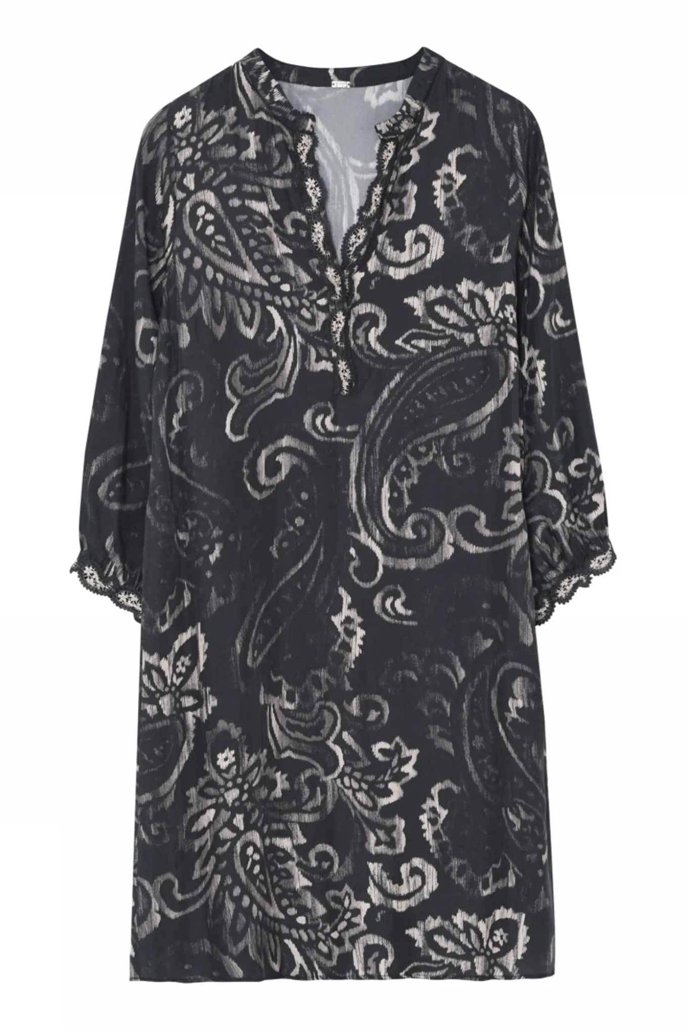 Madonna, knee dress 81982Grey/Beige 58511/7355
