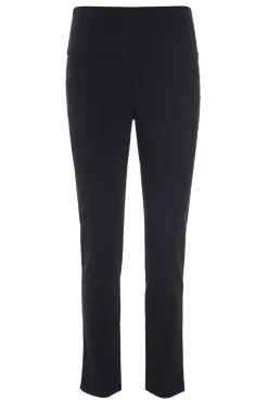 Magic stretch bukser med slids Black 902910117