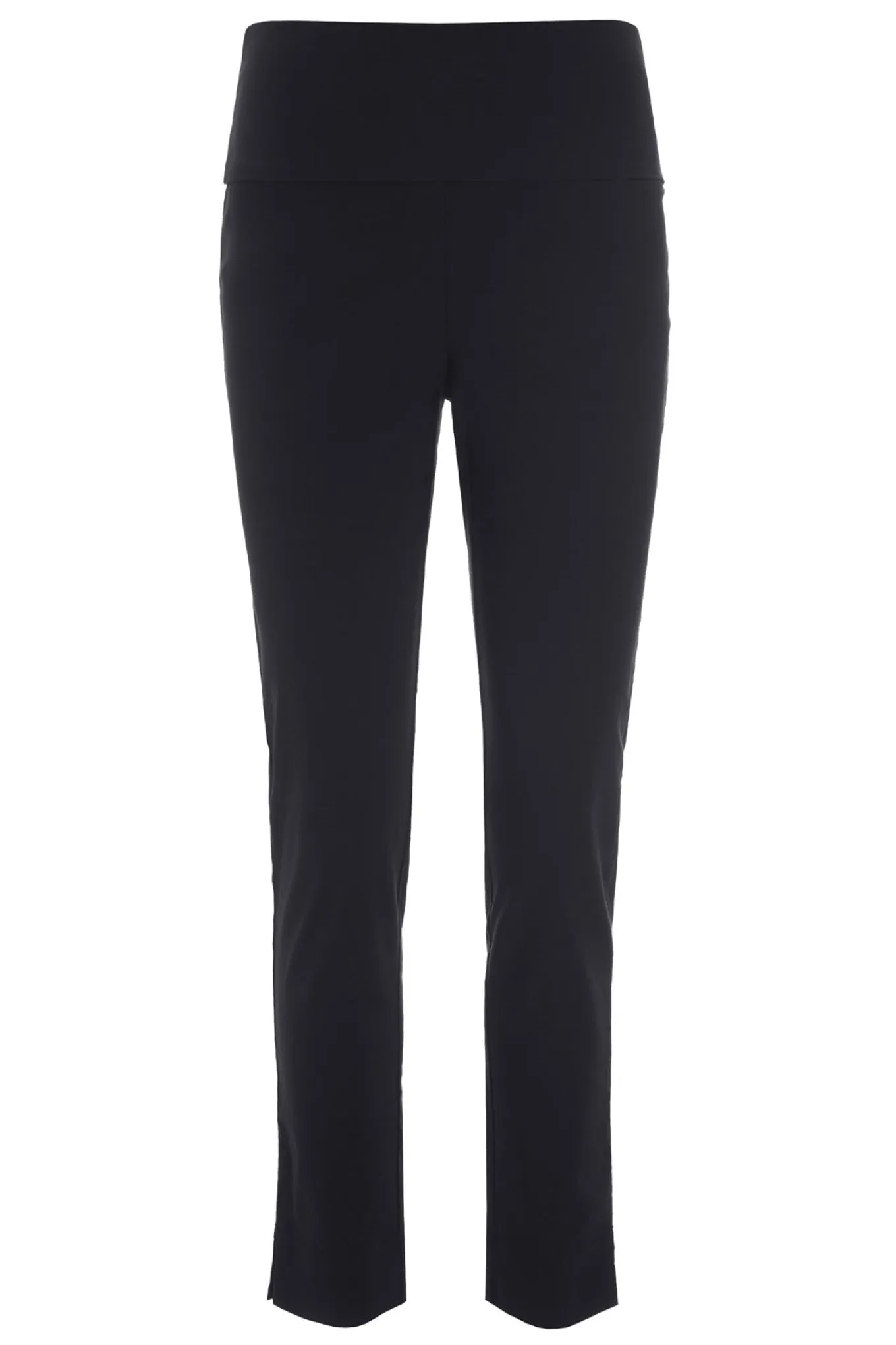 Magic stretch bukser med slids Black 902910117