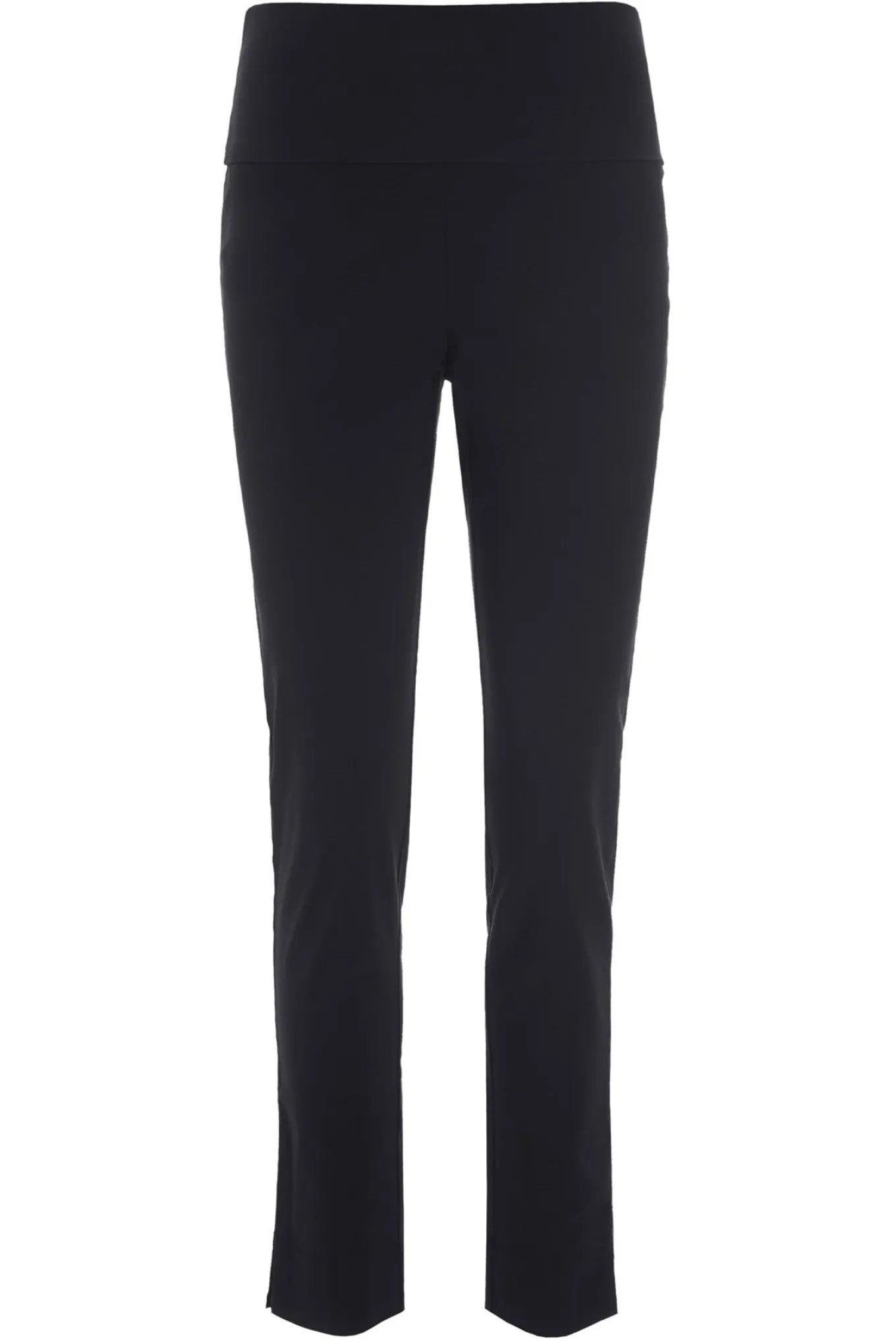 Magic stretch bukser med slids Længde B Black 902910119