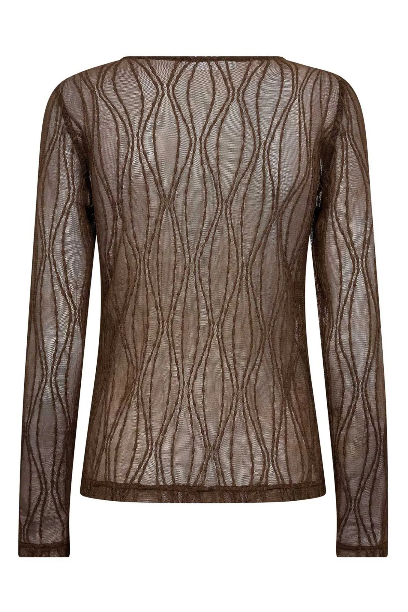 MarcyCC Mesh Oblouse 83Mocca 43043