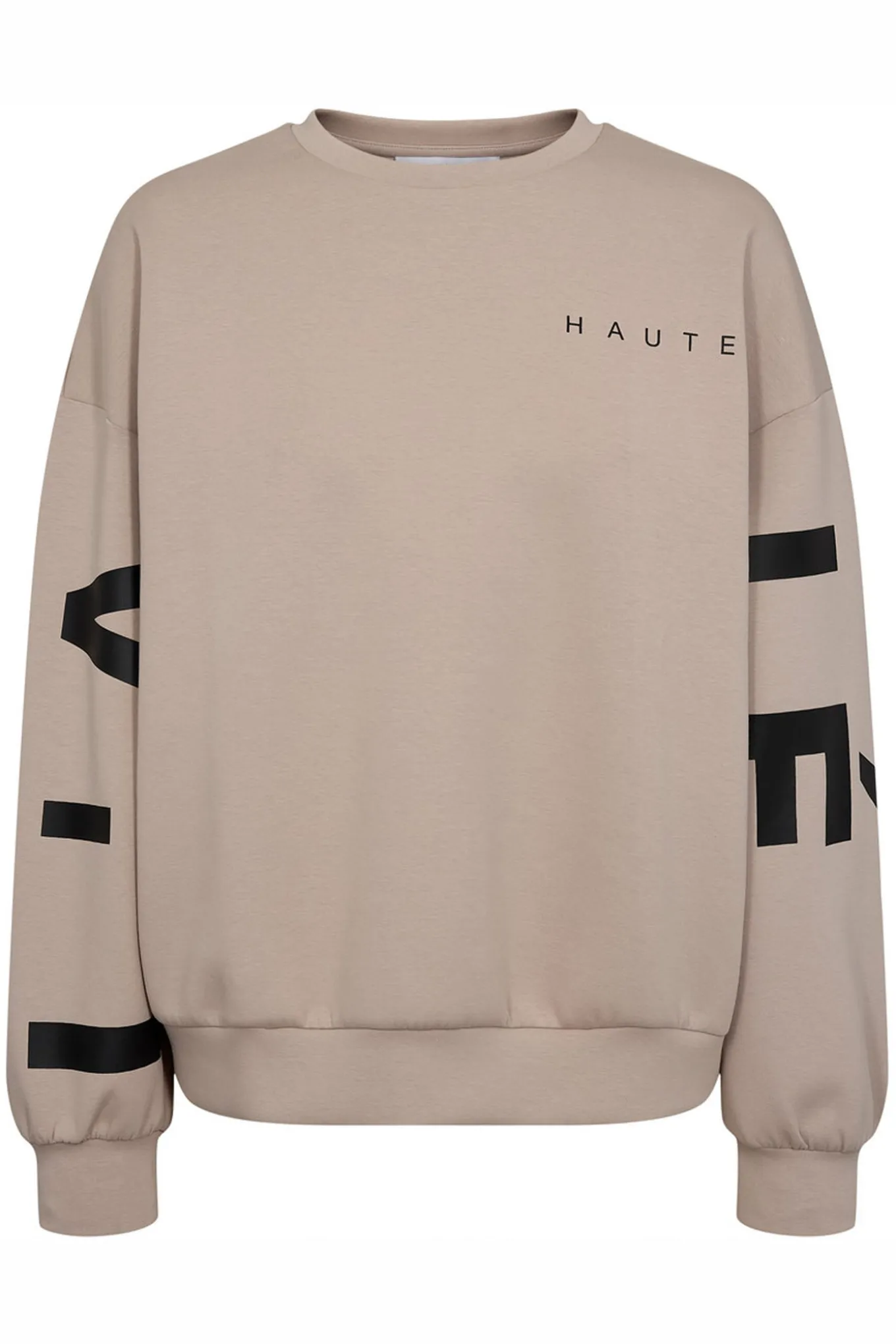 Maxi Split Logo Sweat Beige HL10413