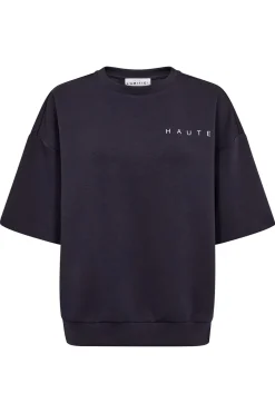 Maxi Split SS Logo Sweat Navy HL10461