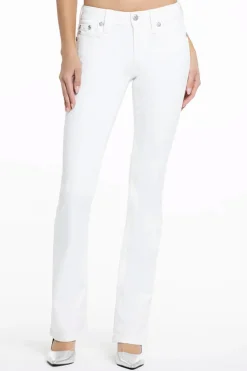Mid rise boot White Denim
