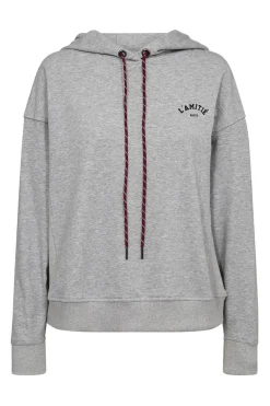 Mini Curve Hoodie Sweat Grey Melangé HL10245