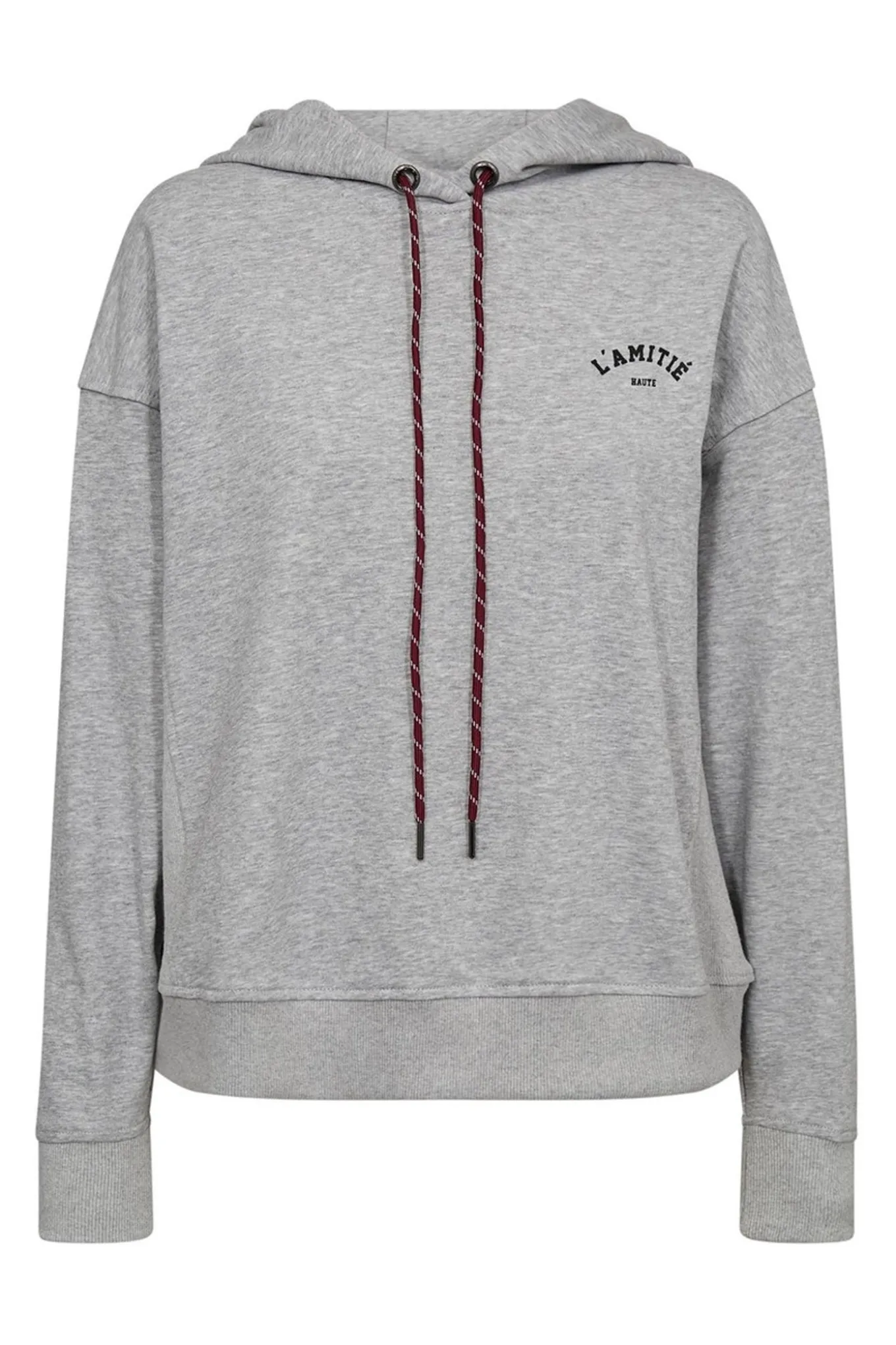 Mini Curve Hoodie Sweat Grey Melangé HL10245