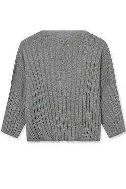MMHPoetic Drape Knit Grey Melange 800230