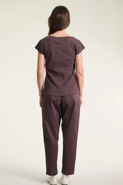 Naibu rib tshirt RAISIN 26140795086