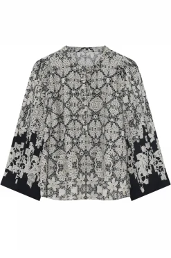 Neomi, blouse 81620Black/Sand 56636/7353