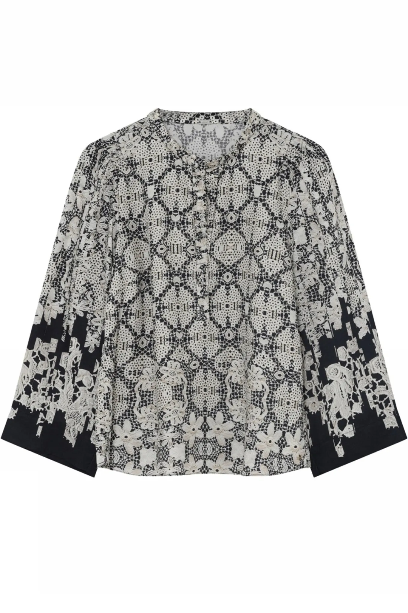 Neomi, blouse 81620Black/Sand 56636/7353