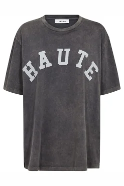Noma Acid Curve Logo Tee Black Acid Wash HL10509