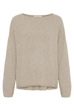 Oversized Pure Cashmere Blouse BEIGE MELANGE 500082