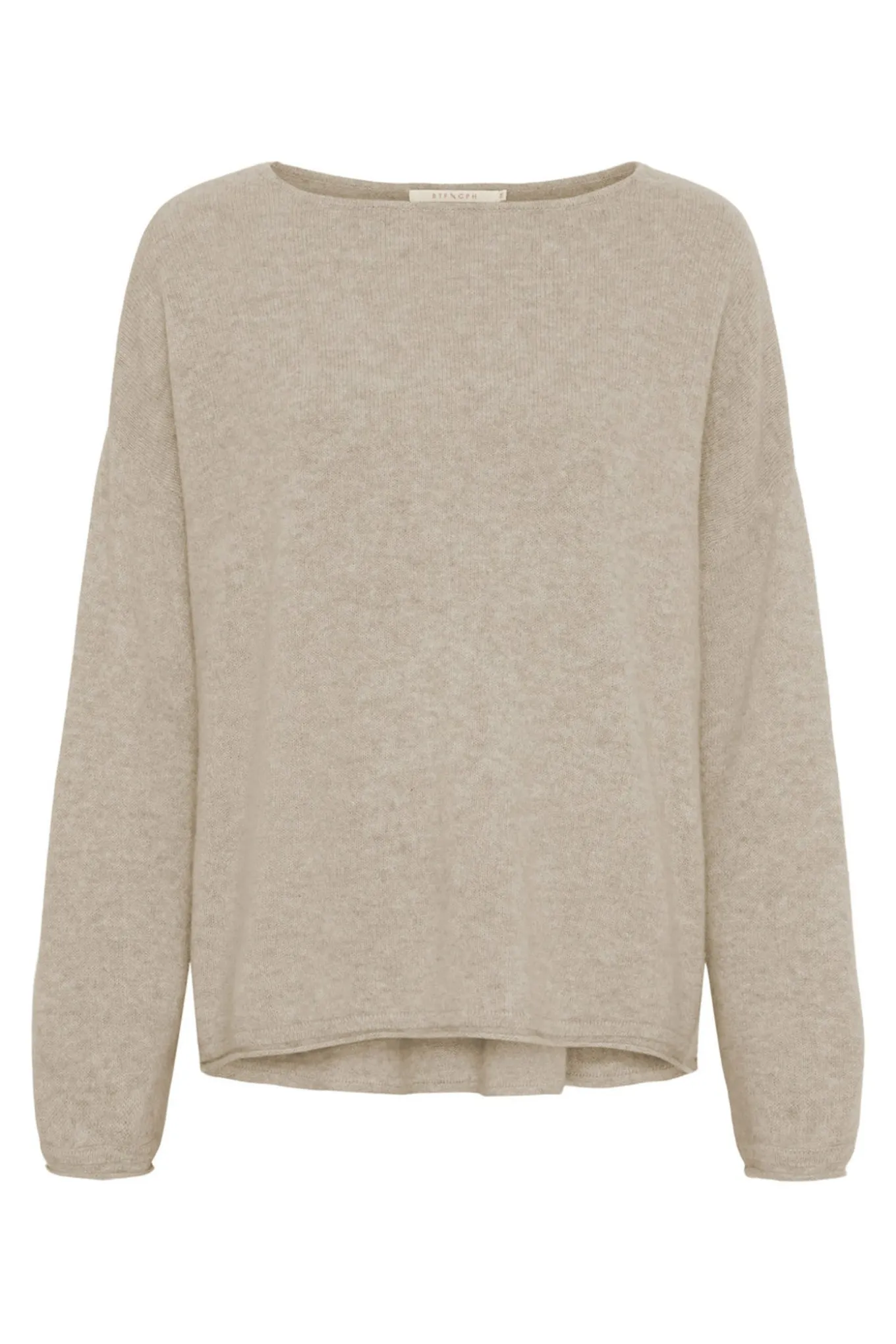 Oversized Pure Cashmere Blouse BEIGE MELANGE 500082