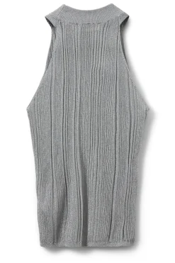 PERLASW KNIT TOP 8037 Silver S253456