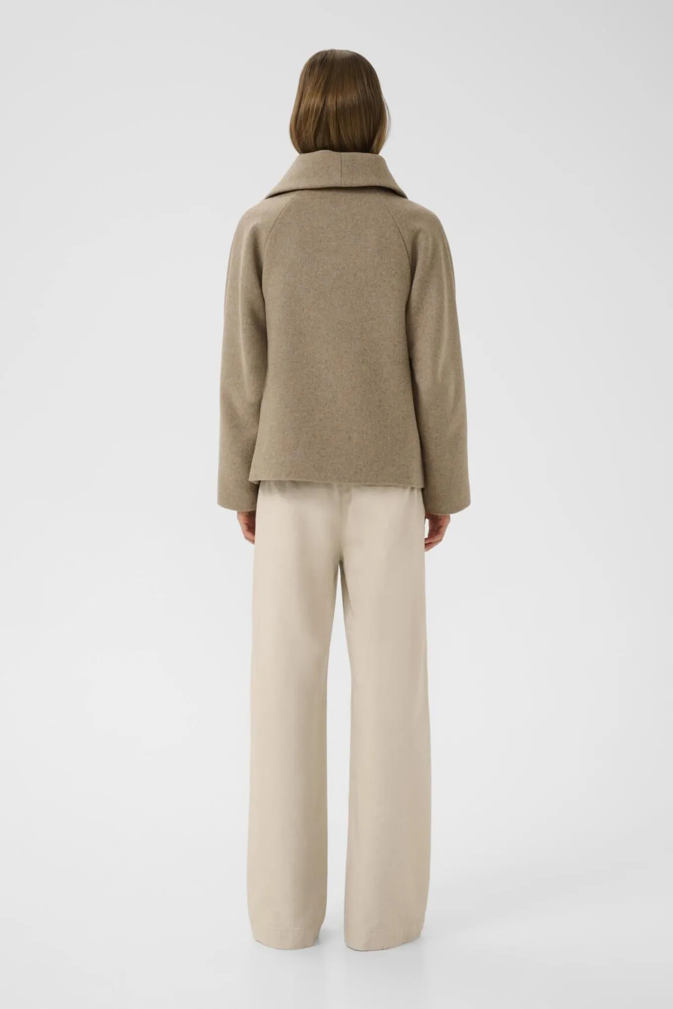 PerryIW Short Coat R Sandy Grey Melange 30110807