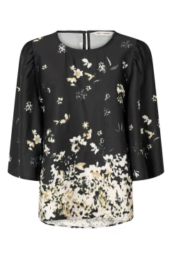 7714RDFMeredia blouse 20 Black RDF738