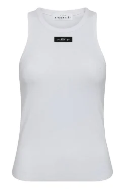 Rib Badge Tank White HL10011