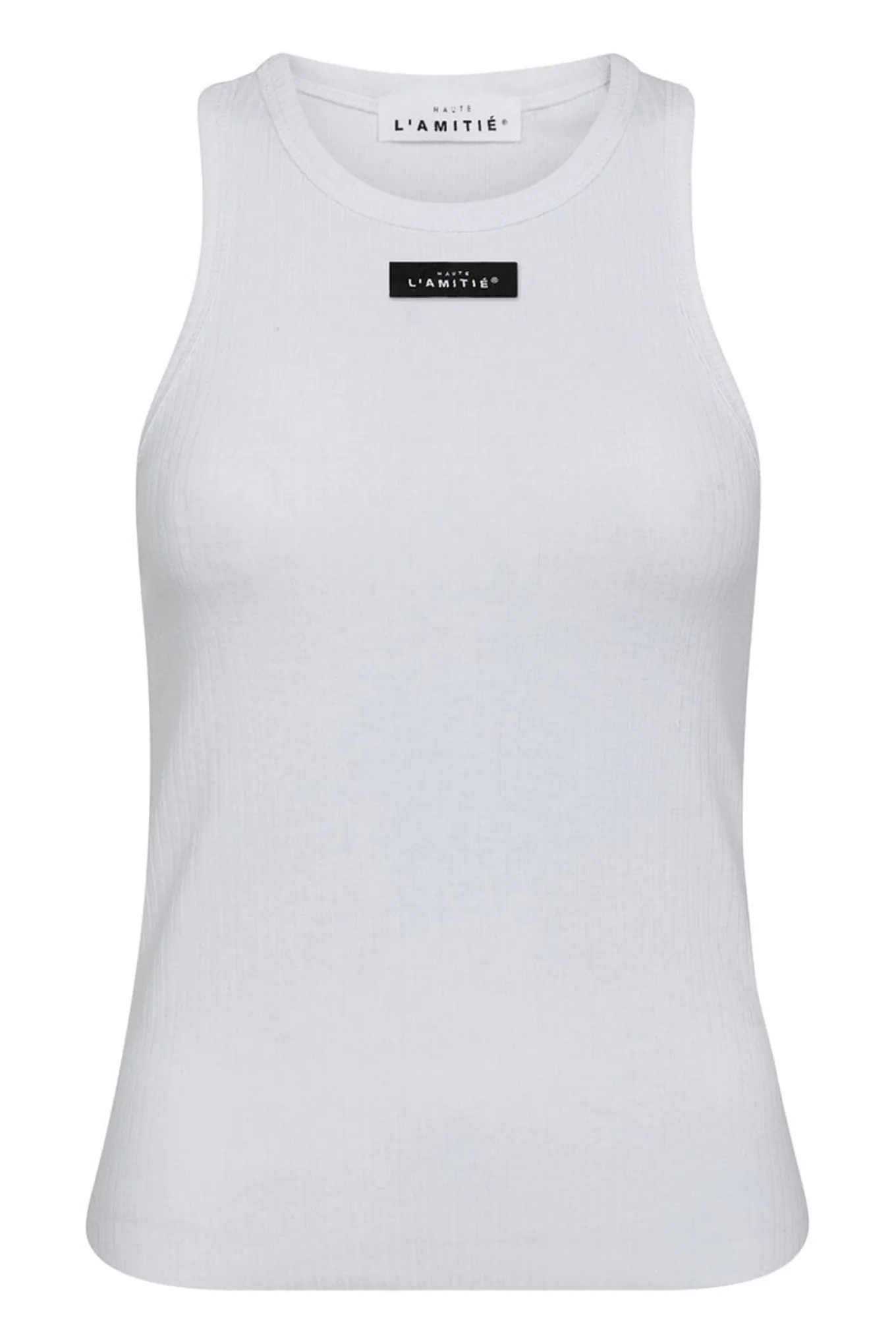 Rib Badge Tank White HL10011