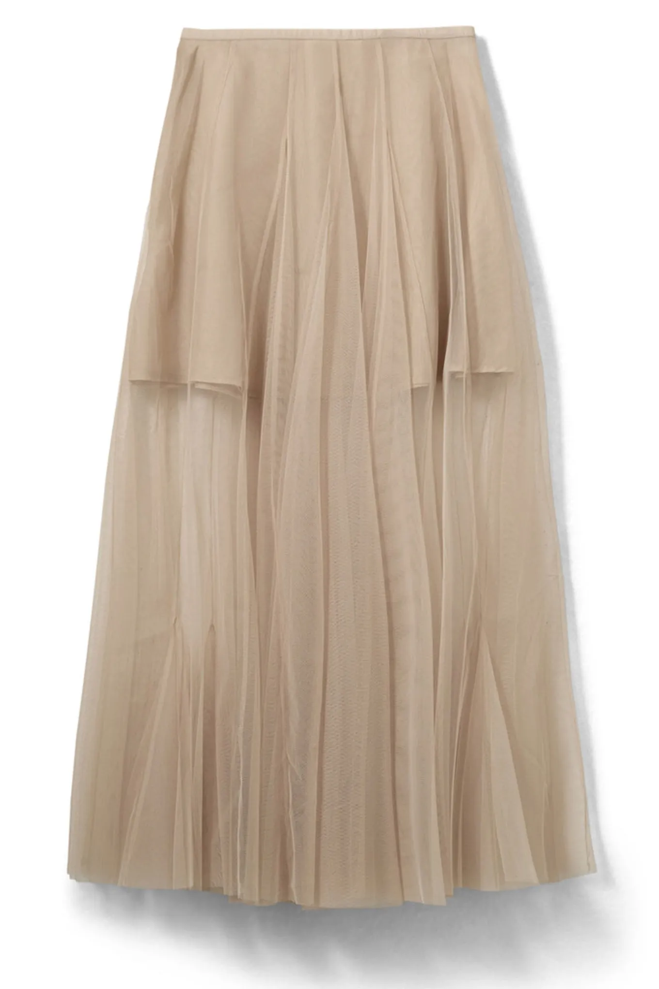 ROASLYSW MAXI TULLE SKIRT 7105 Light Sand S261150