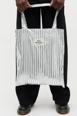 Sacky Metallic Atoma Bag Silver 205015