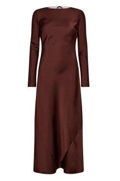 SafiraCC Waterfall Back Dress 145Dark Brown 36564