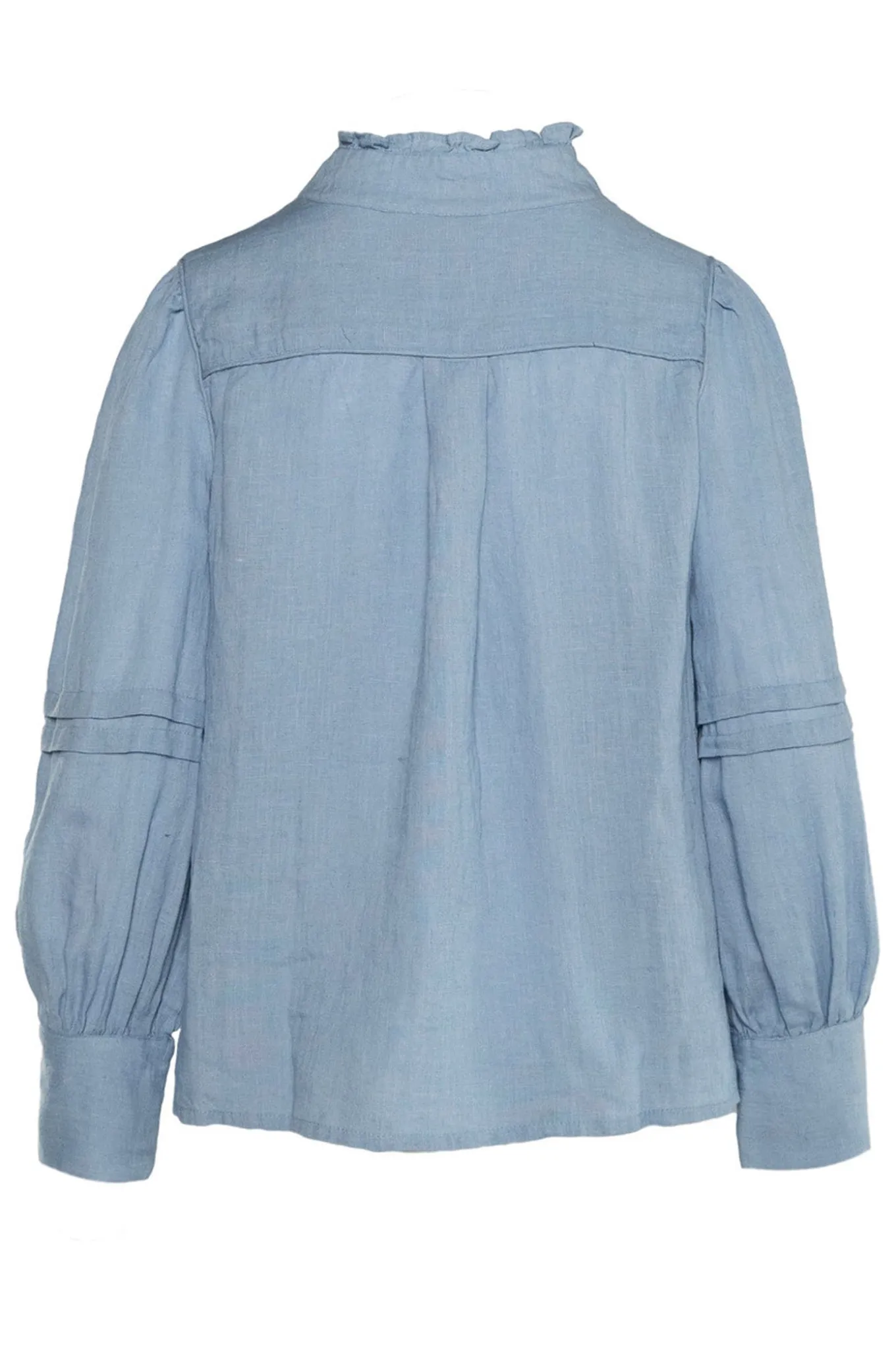 SARI Linen Blouse 4003 Faded Denim 2510190204