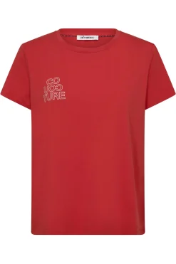 SiaraCC Outline Tee 35811RedOffWhit 33139