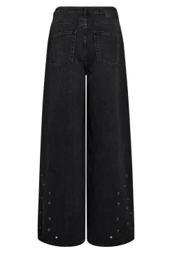 SifCC Eyelet Wide Jeans 96Black 31586