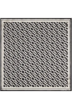 SilkBBscarf 90x90cm BBLogo black BBW4013
