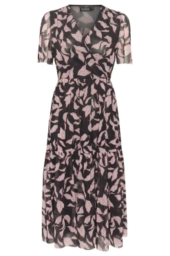 SLAldora Dress Black Leaves 30404666