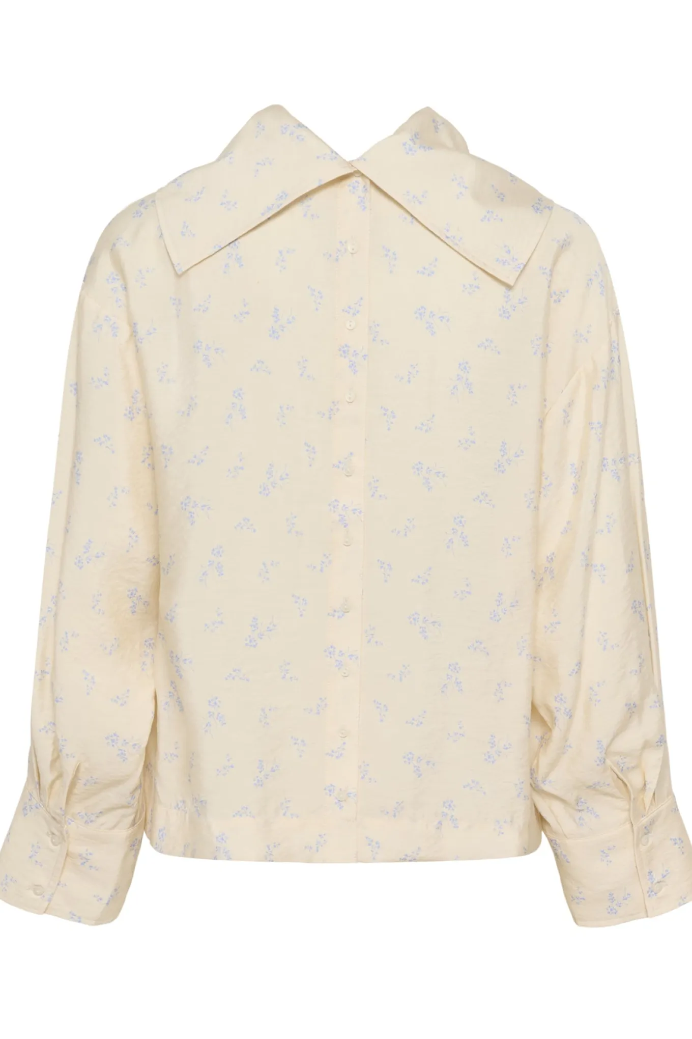 SLEneya Printed Funnel Blouse Parchment Ditsy Print 304532 30408896