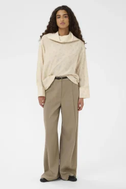 SLEneya Printed Funnel Blouse Parchment Ditsy Print 304532 30408896