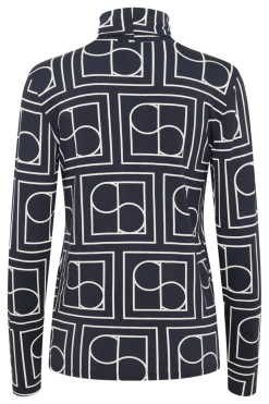 SLHanadi Printed Rollneck LS Navy Monogram Print 30405647