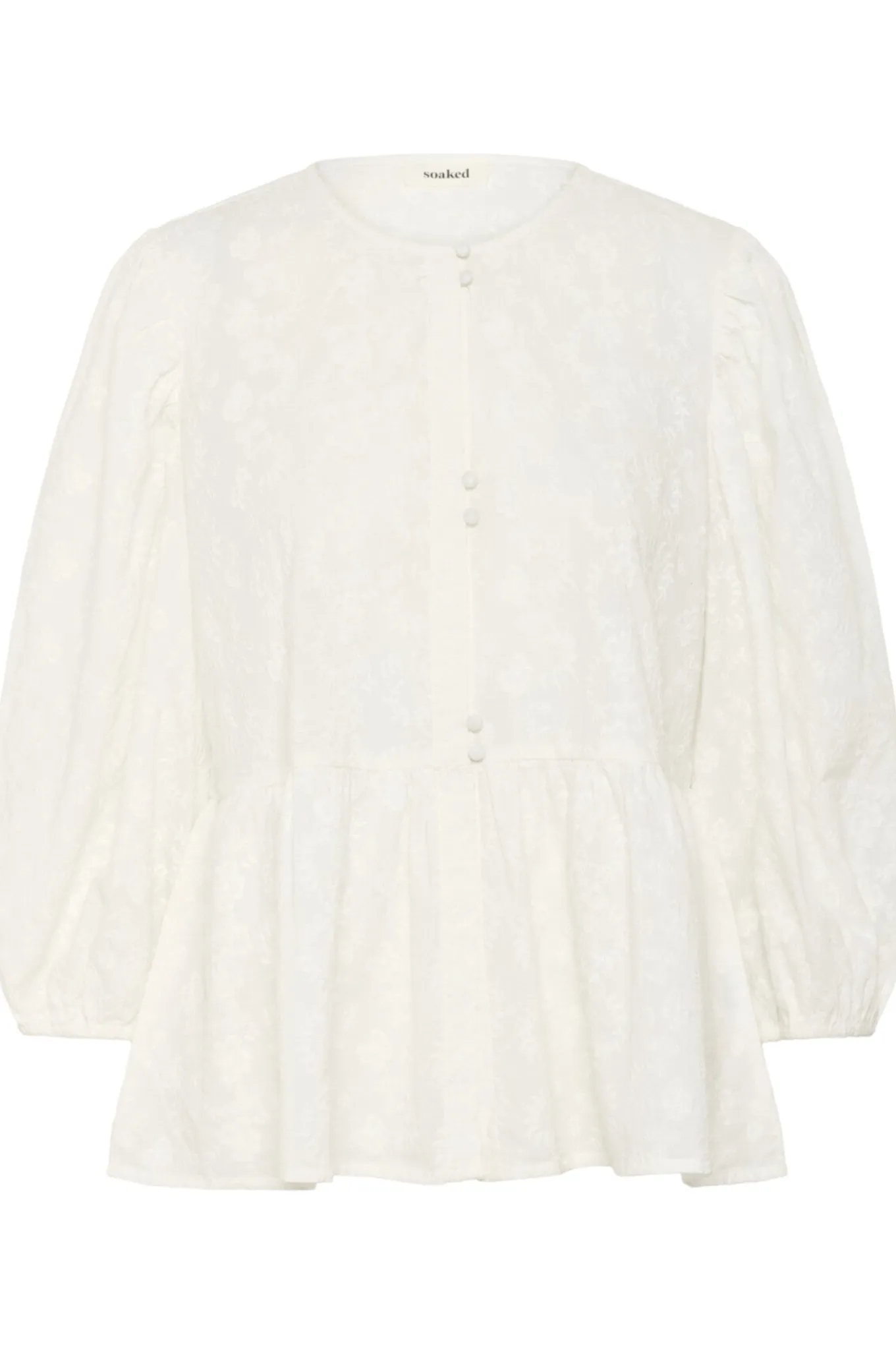 SLIsja Blouse SS Broken White 30408626