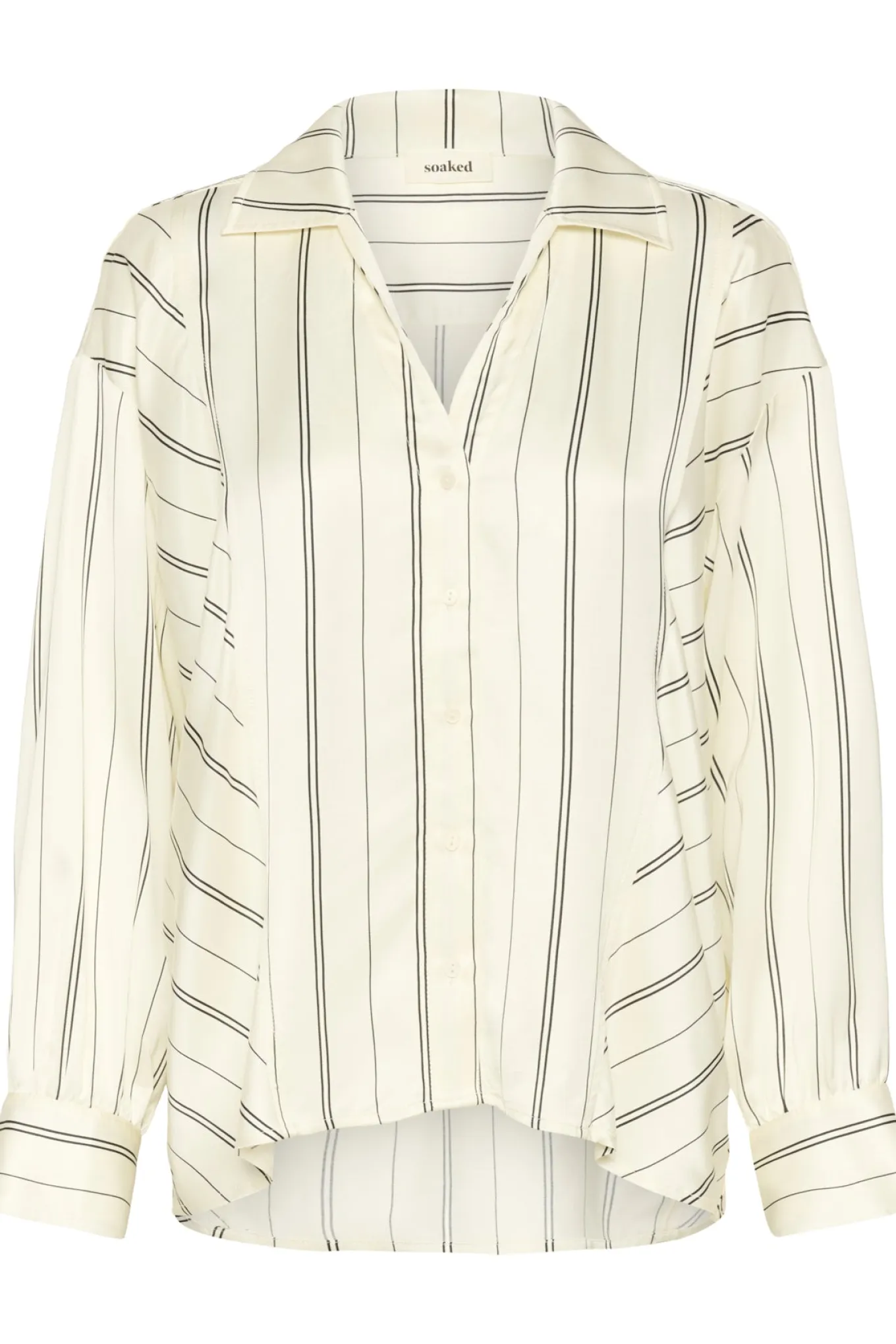 SLMarcela Printed Shirt White W Black Stripes 304534 30408904