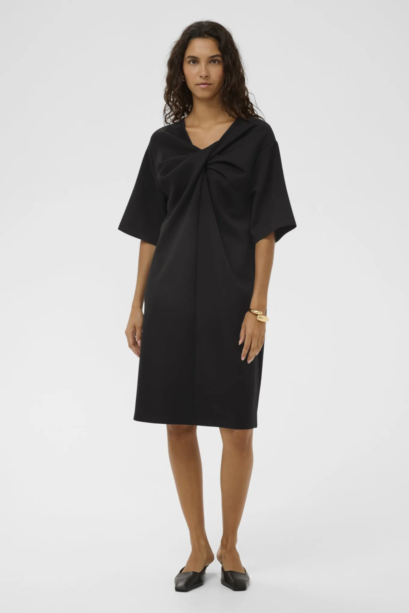 SLMarigold Knot Dress SS Black 194008 30408991