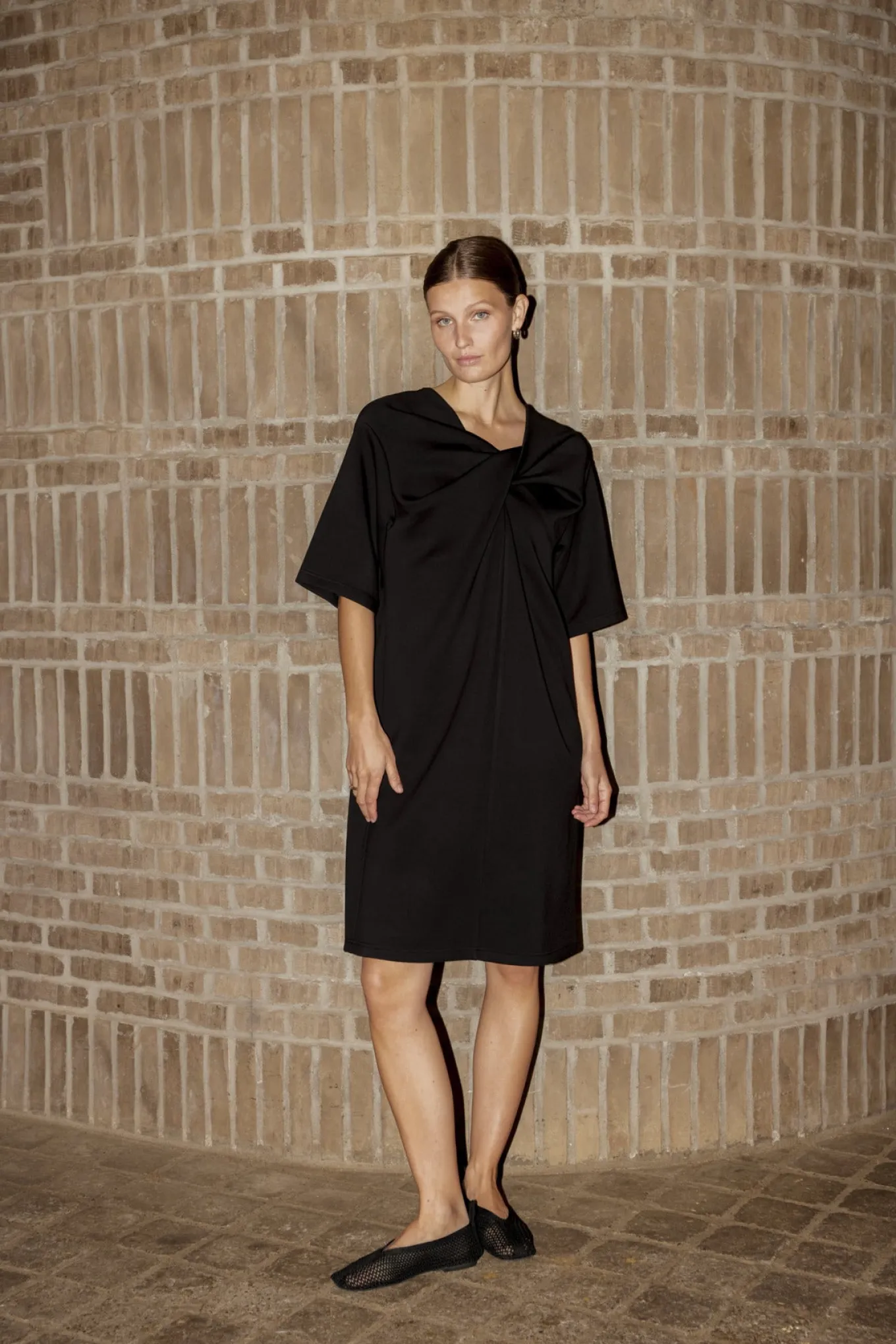 SLMarigold Knot Dress SS Black 194008 30408991