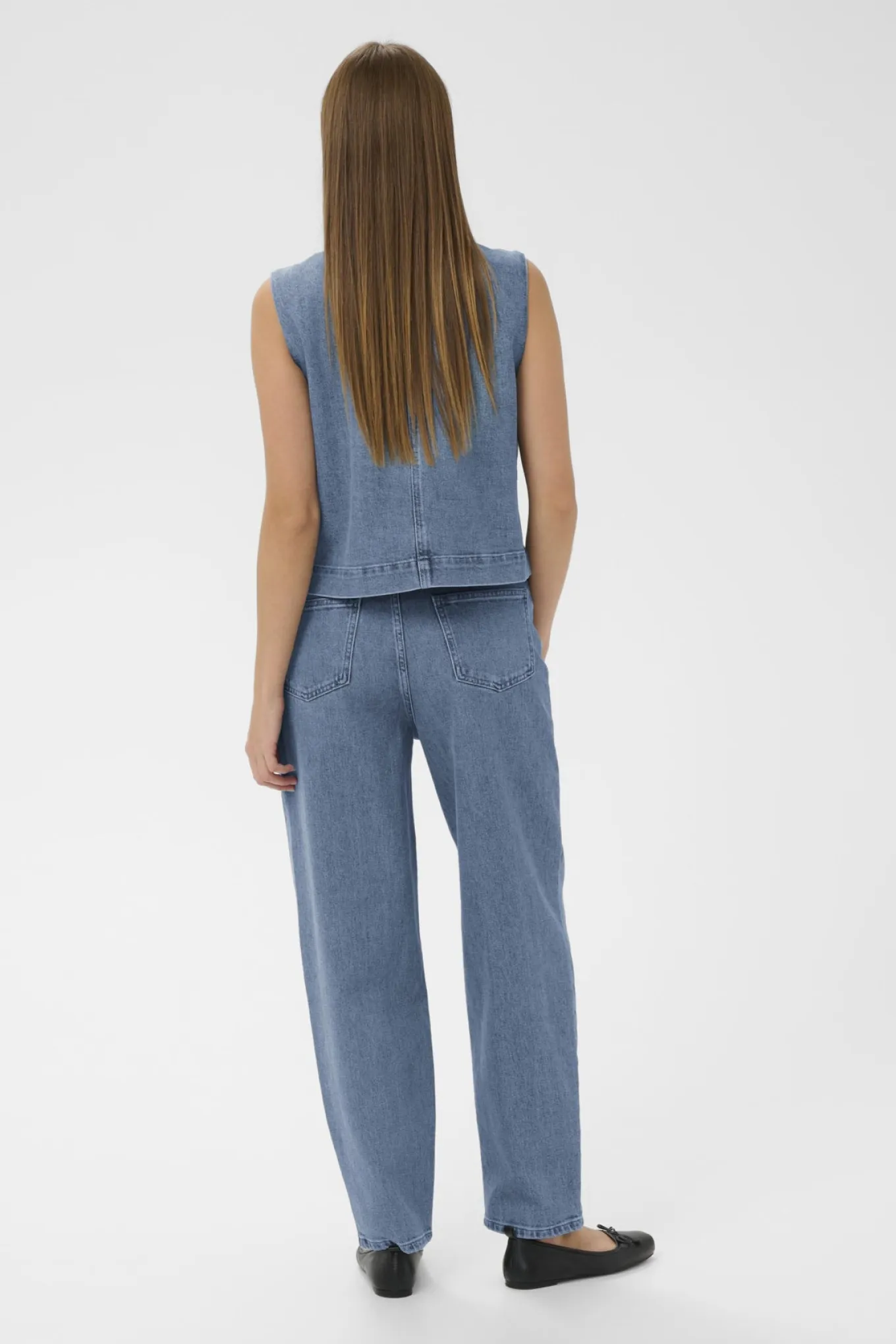 SLRinatina Barrel Jeans Medium Blue Denim 301130 30409277