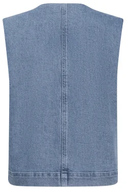 SLRinatina Waistcoat Medium Blue Denim 301130 30409278