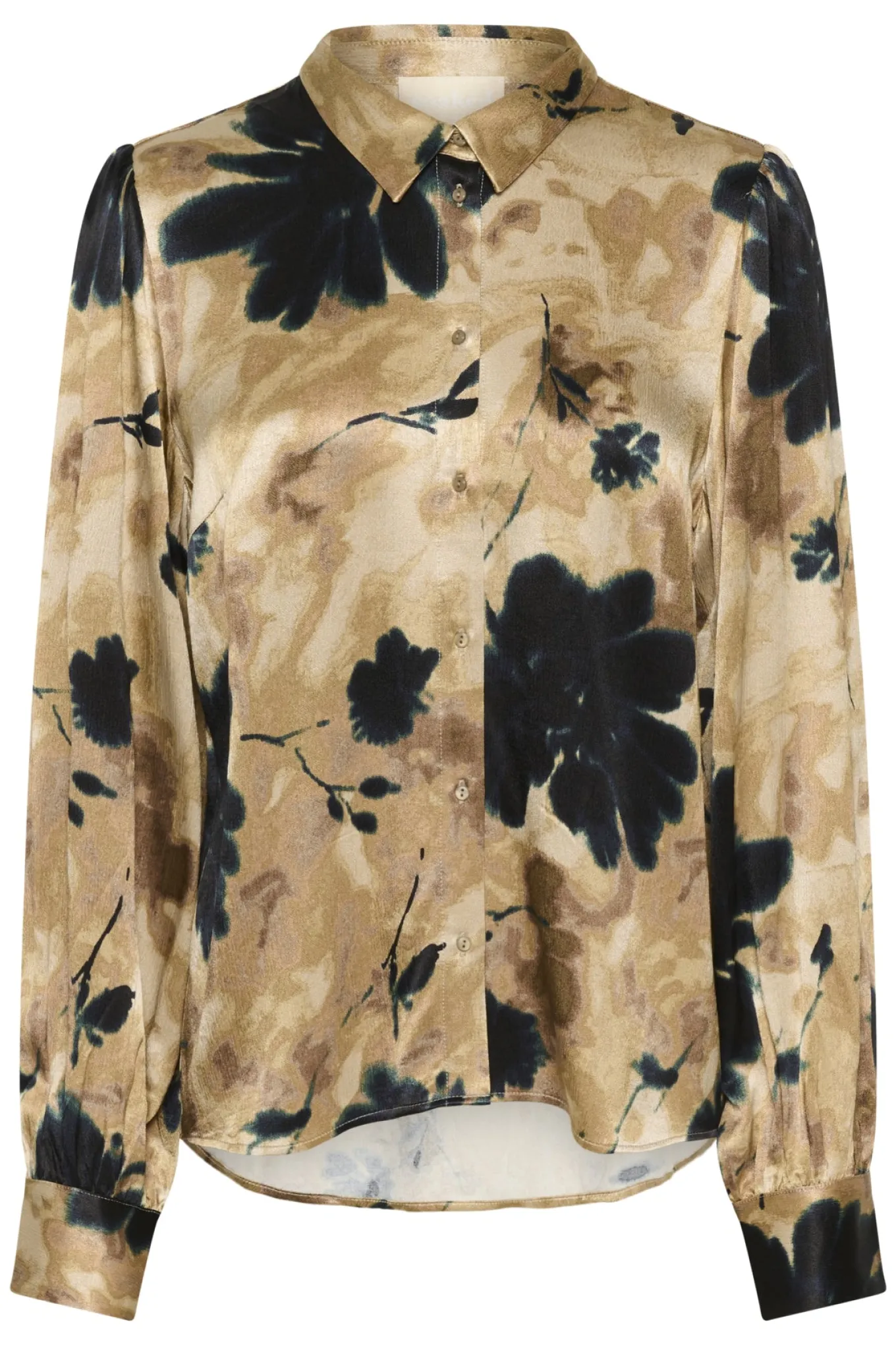 SLRiyan Paris Print Shirt Timberwolf Watercolor Print 30408945