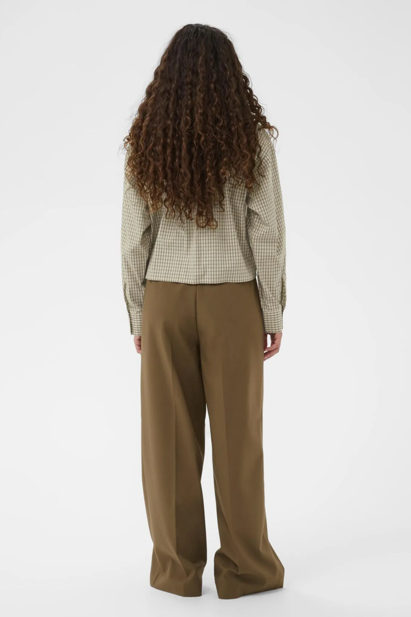SLSivah Shirt LS Parchment Checks 304511 30408908