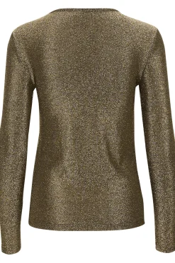 SLSkylara Round Neck LS Gold 30407516