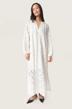 SLTaya Maxi Dress LS Broken White 30408672