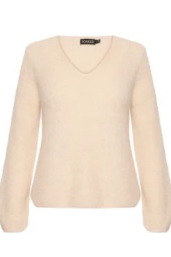 SLTuesday VNeck Jumper LS Sandshell 30404978